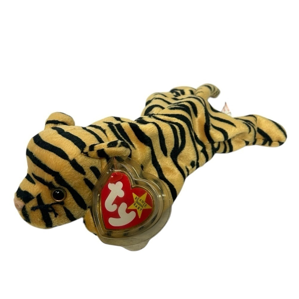 Ty Beanie Baby Tiger “Stripes” Plush Toy 1995 Retired NWT